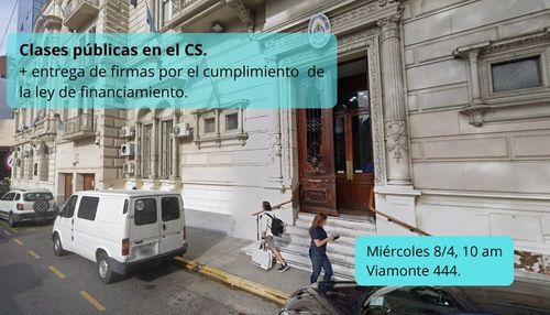 CLASES PÚBLICAS FRENTE AL RECTORADO