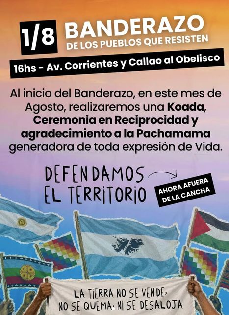 Banderazo contra la ley de Inviolabilidad de la Propiedad Privada