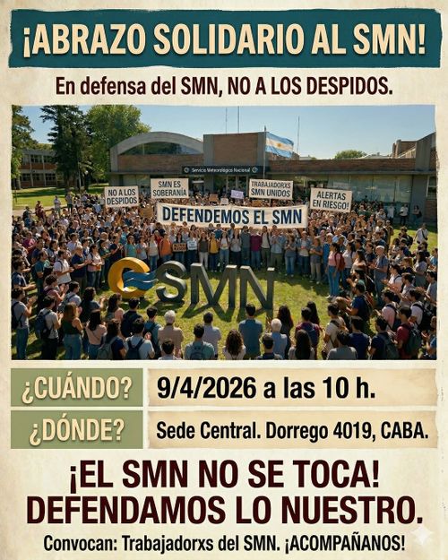 Abrazo Solidario al SMN