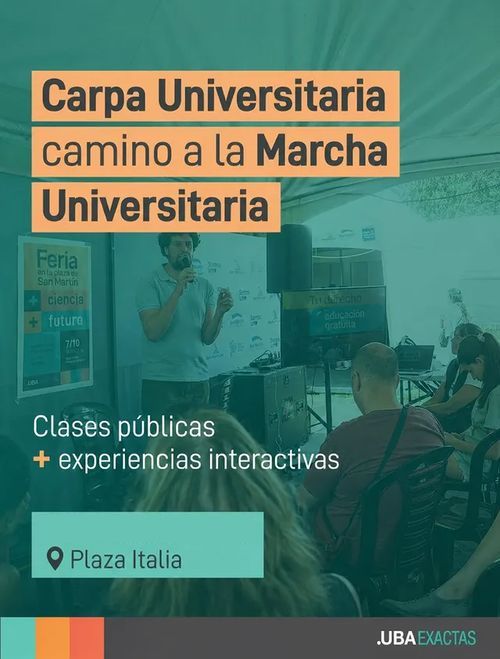 Clases carpa universitaria - viernes 8/5
