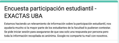 Encuesta estudiantil 