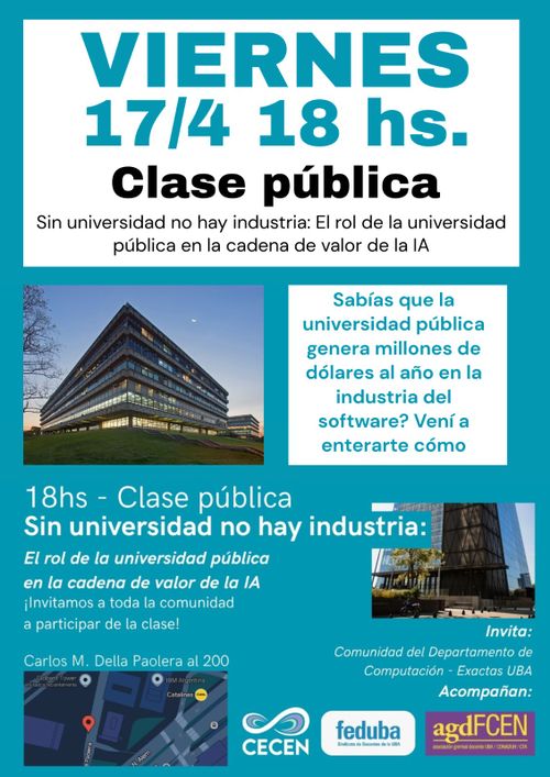 Clase pública del DC - Sin Universidad no hay economía del conocimiento