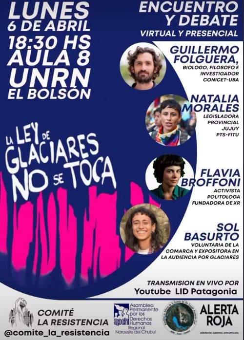 Encuentro y Debate: La Ley de Glaciares NO se toca